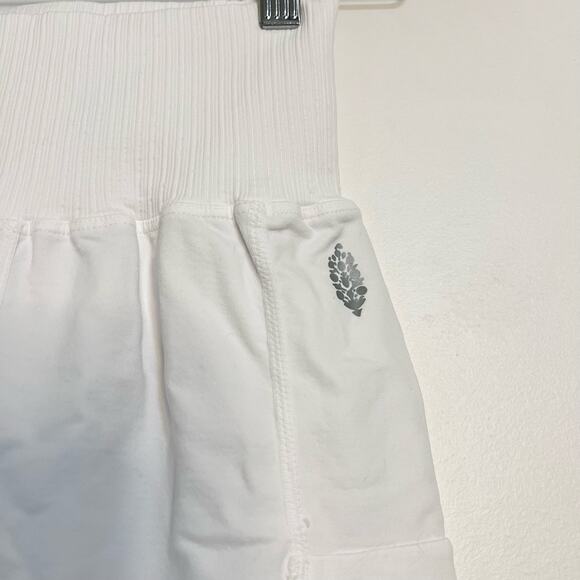NWOT Free People Movement Good Karma Tennis Shorts in White - Picture 2 of 6